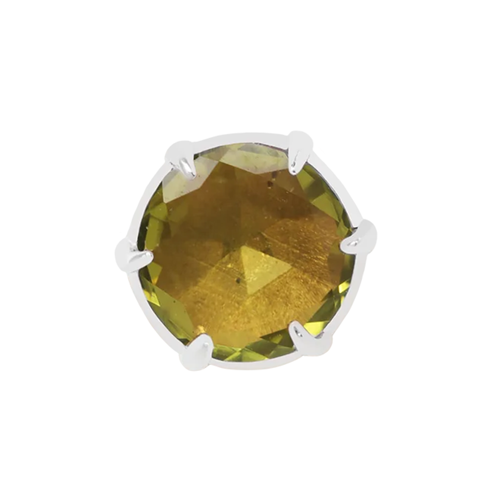 threadless: "Illuminate Small" End in Gold with Genuine Gemstone