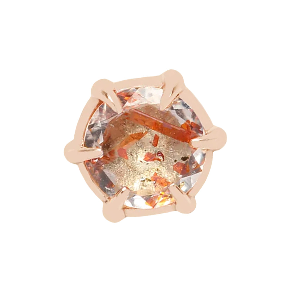 threadless: "Illuminate Small" End in Gold with Genuine Gemstone