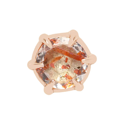 threadless: "Illuminate Small" End in Gold with Genuine Gemstone