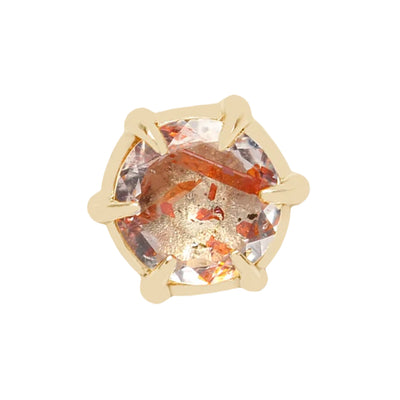 threadless: "Illuminate Small" End in Gold with Genuine Gemstone