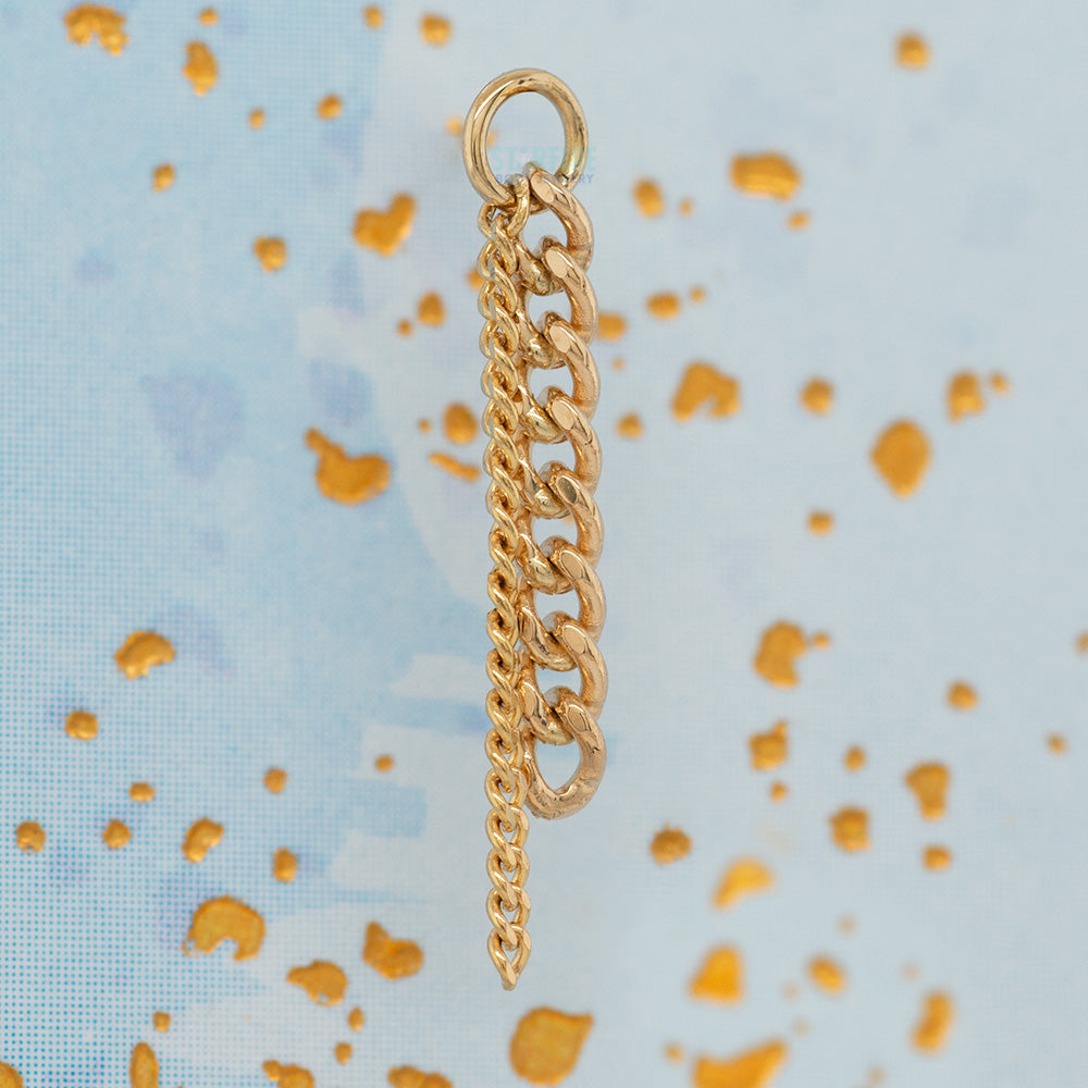 "Curb Appeal" Chain Charm in Gold