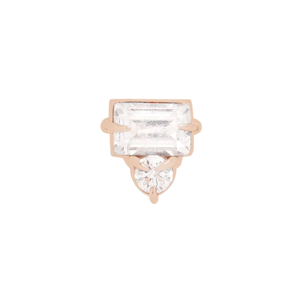 threadless: "Tender" End in Gold with CZ's