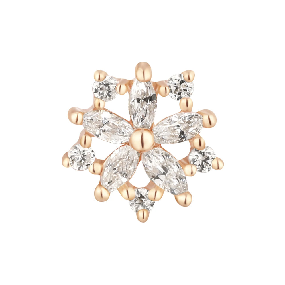 threadless: "Luminescent" End in Gold with CZ's