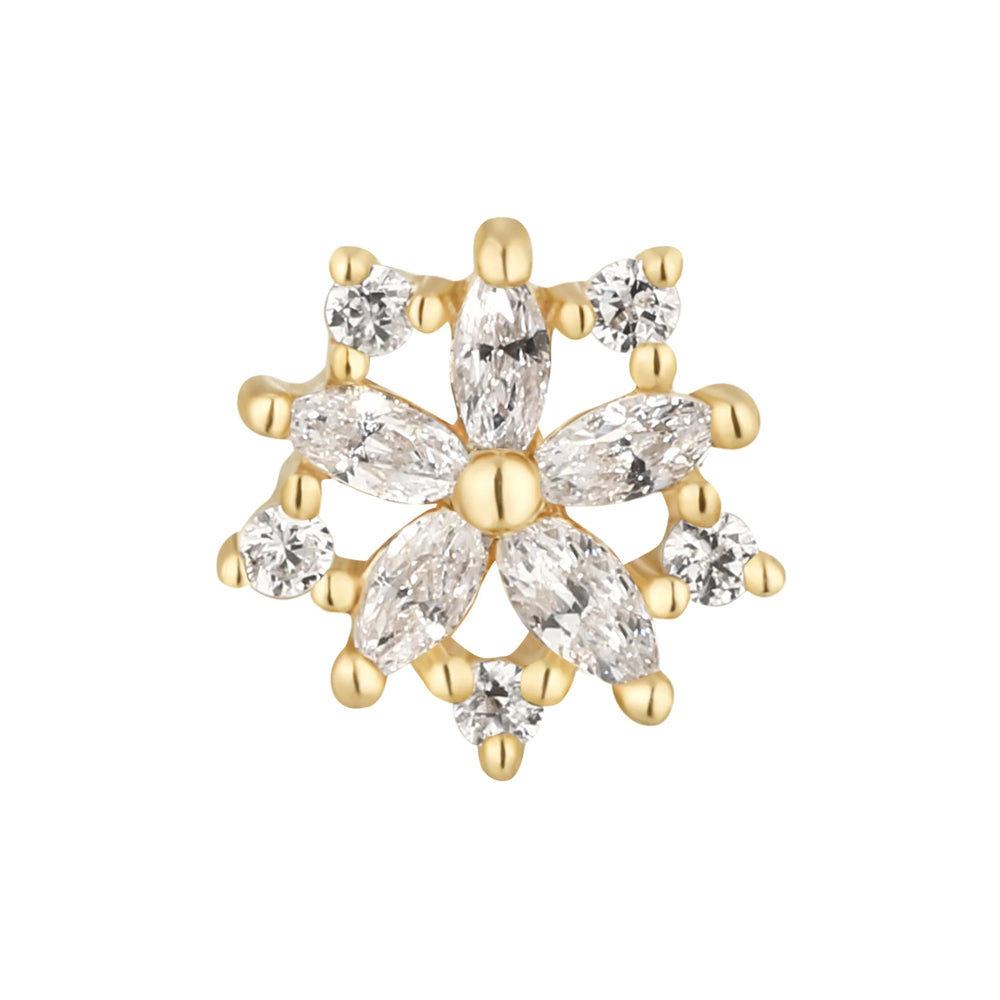 threadless: "Luminescent" End in Gold with CZ's