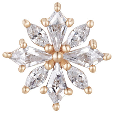 threadless: "Hauteness" End in Gold with CZ's