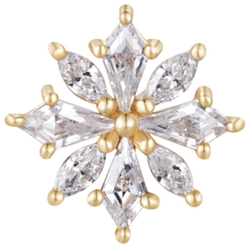 threadless: "Hauteness" End in Gold with CZ's