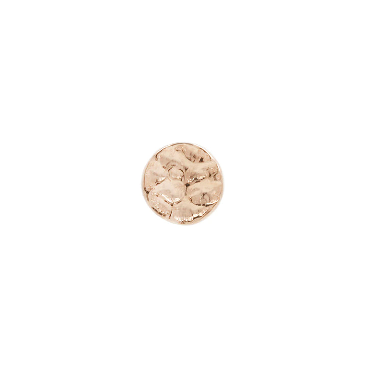 threadless: Hammered Disk End in Gold