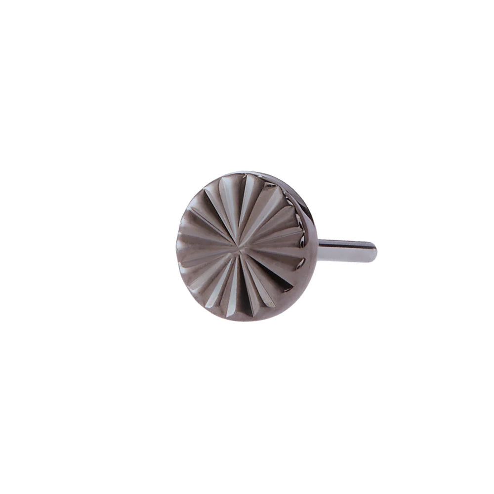 threadless: Lazer Disk End in Black Rhodium - Gold