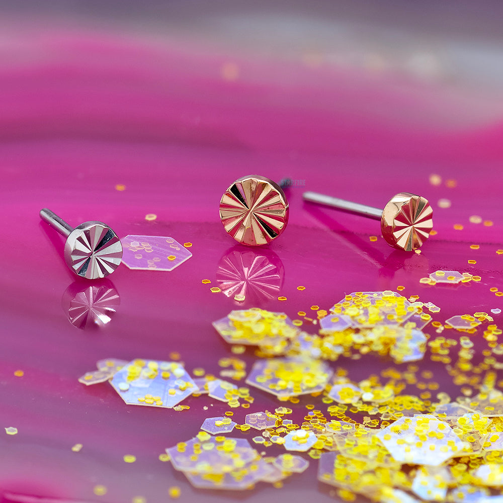 threadless: Lazer Disk End in Gold