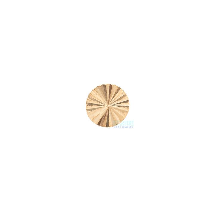 threadless: Lazer Disk End in Gold