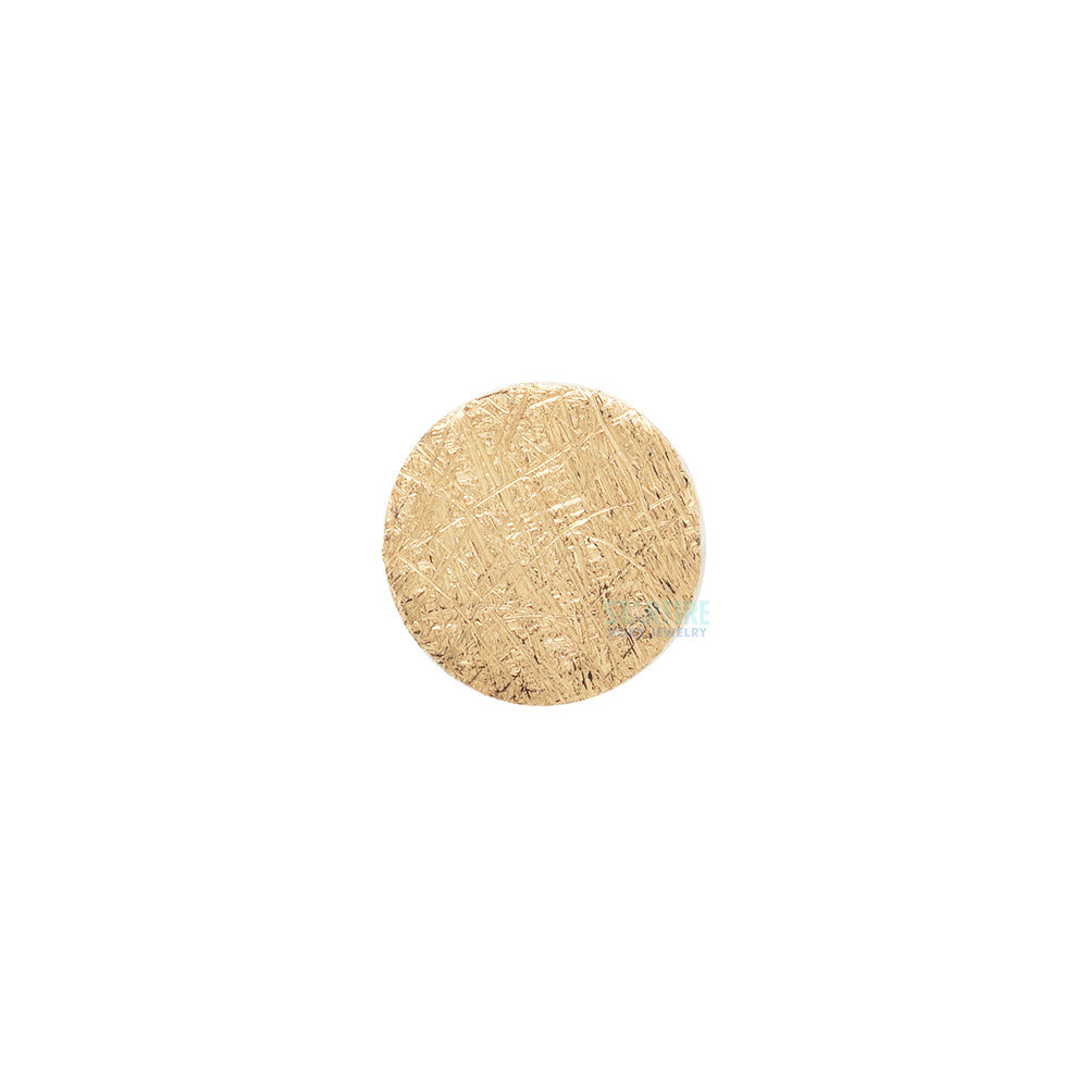 threadless: Textured Disk End in Gold
