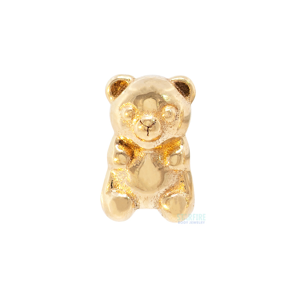 Tiny "Gummy Bear" Threaded End in Gold & Platinum