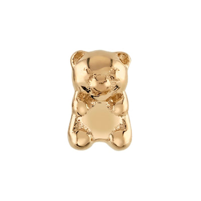 Tiny "Gummy Bear" Threaded End in Gold