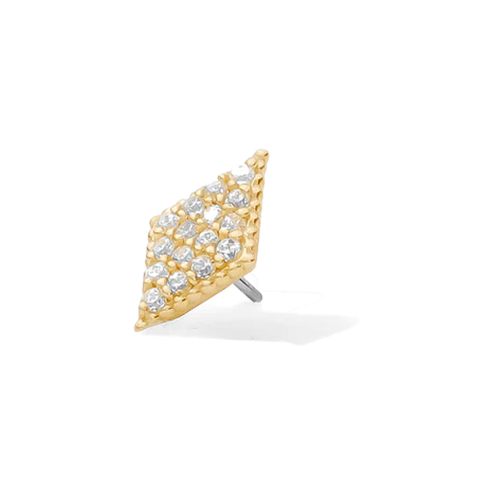 threadless: Fate Pin in Gold with Gemstones