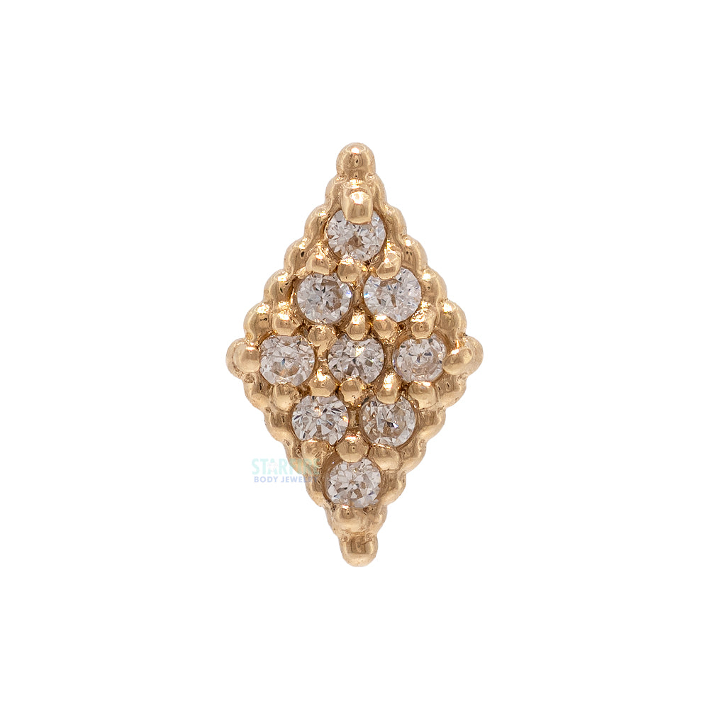 threadless: Mini Fate Pin in Gold with Gemstones