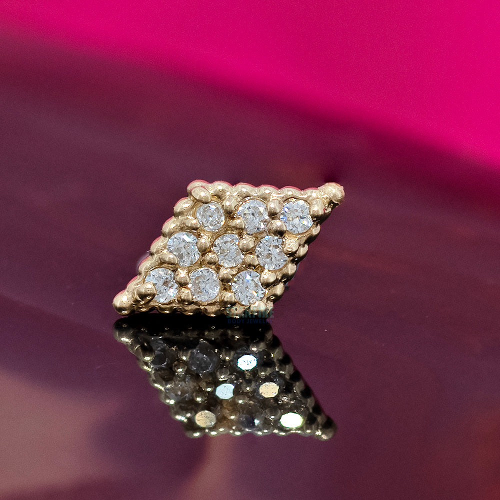 threadless: Mini Fate Pin in Gold with Gemstones