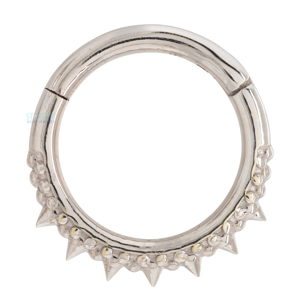 "Brooklyn" Hinge Ring / Clicker in Gold