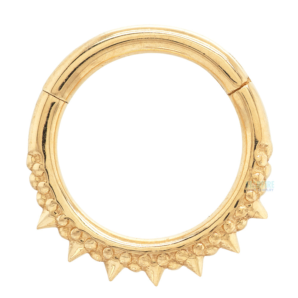 "Brooklyn" Hinge Ring / Clicker in Gold