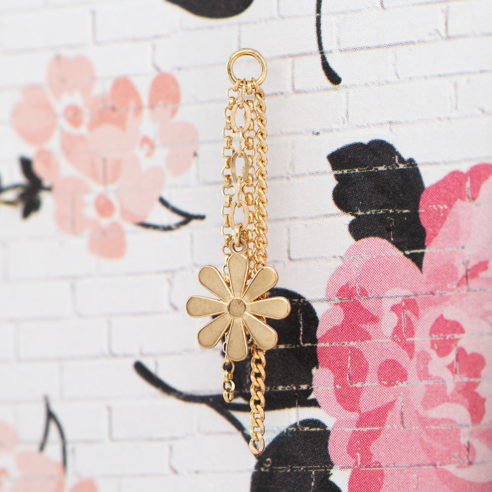 "Missing You" Chain Charm in Gold