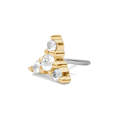 threadless: "Minerva" Pin in Gold with Gemstones