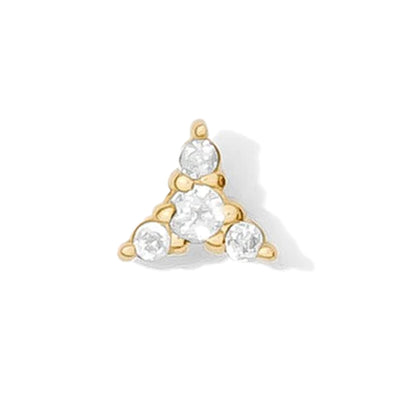 threadless: "Minerva" Pin in Gold with Gemstones