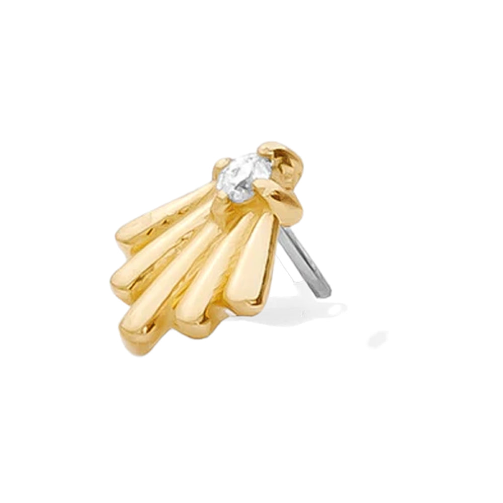 threadless: "Celestia" Pin in Gold with Gemstones