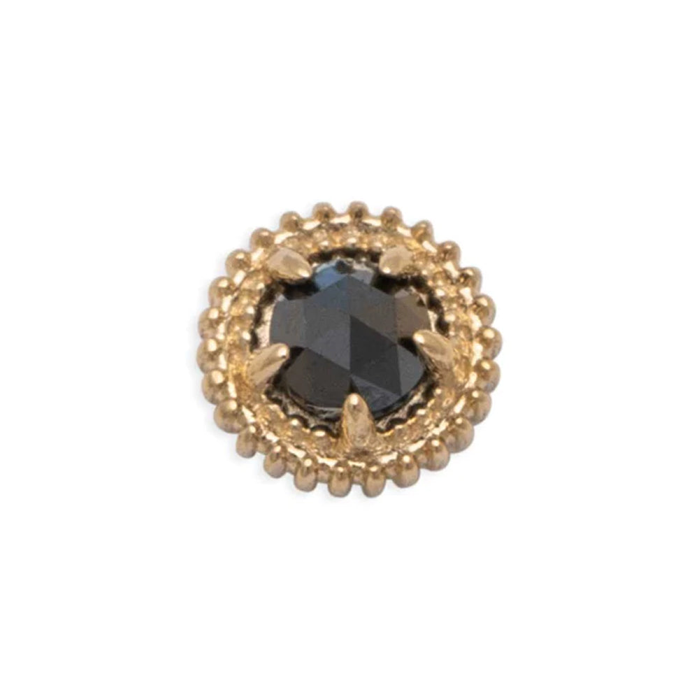 threadless: "Rosebud" Pin in Gold with Gemstone