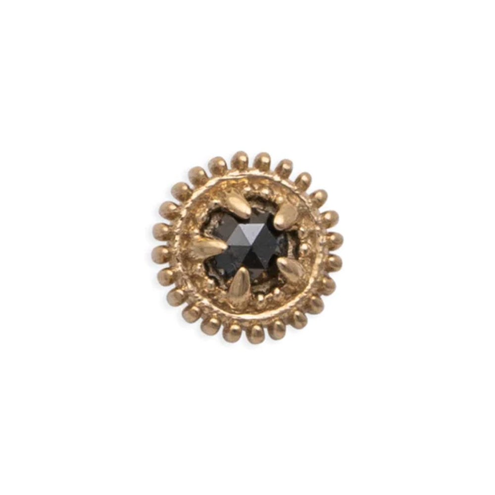 threadless: "Rosebud" Pin in Gold with Gemstone