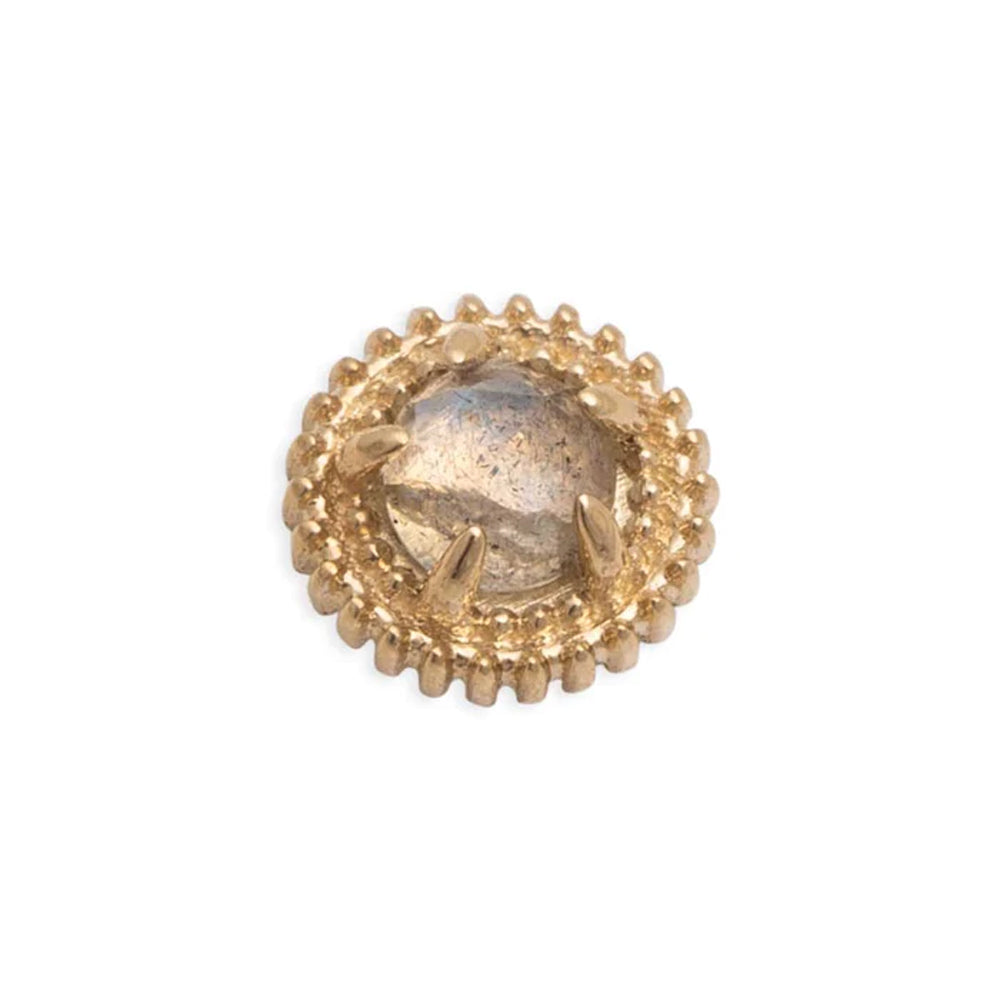 threadless: "Rosebud" Pin in Gold with Gemstone