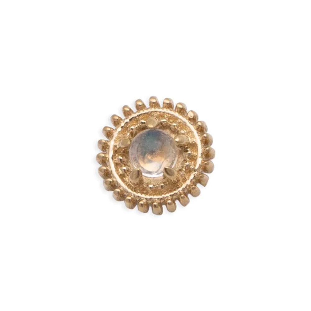 threadless: "Rosebud" Pin in Gold with Gemstone