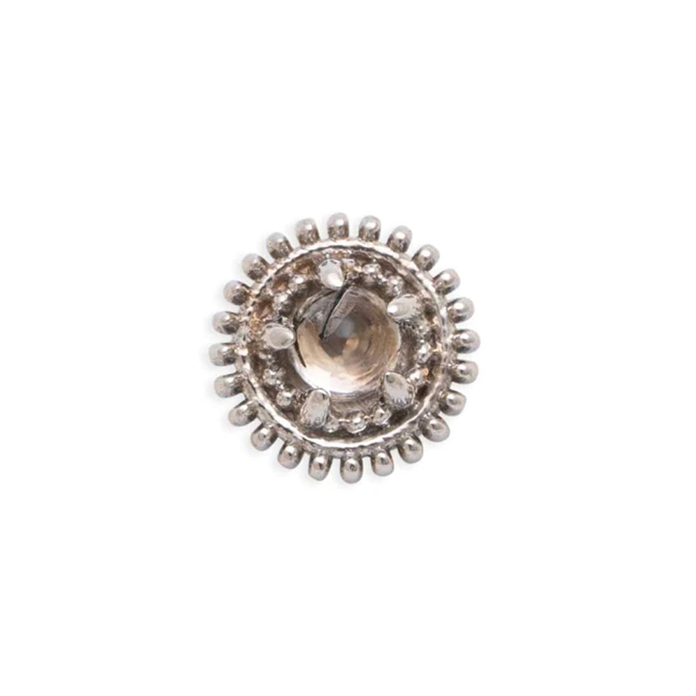 threadless: "Rosebud" Pin in Gold with Gemstone