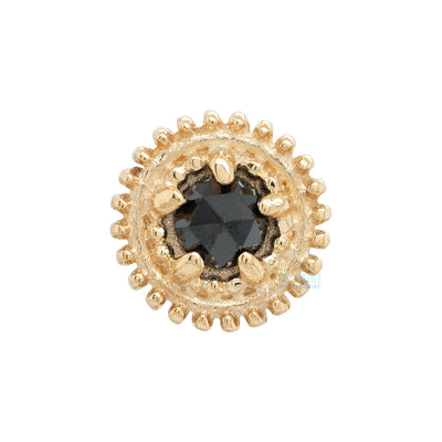 threadless: "Rosebud" Pin in Gold with Gemstone