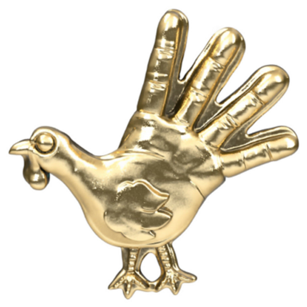 threadless: Hand Turkey End in Gold