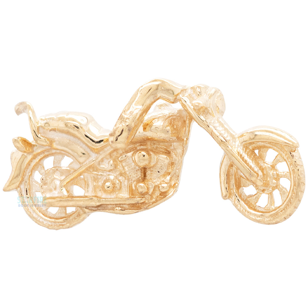 Tawapa threadless: Easy Rider Pin in Gold – Starfire Body Jewelry Company