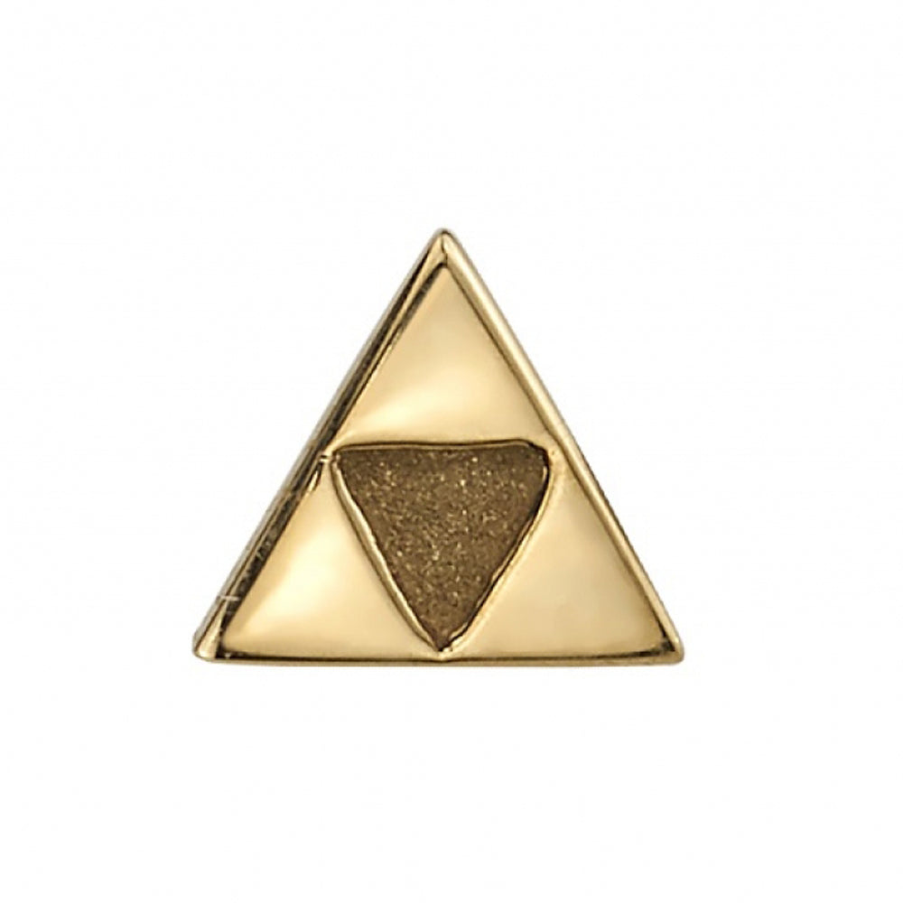 "Power Triangle" Threaded End in Gold