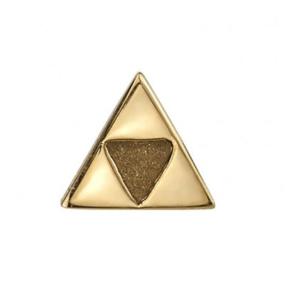 threadless: "Power Triangle" Pin in Gold