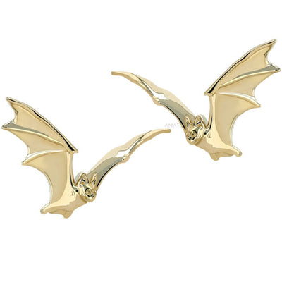 "Bat 2" Threaded End in Gold