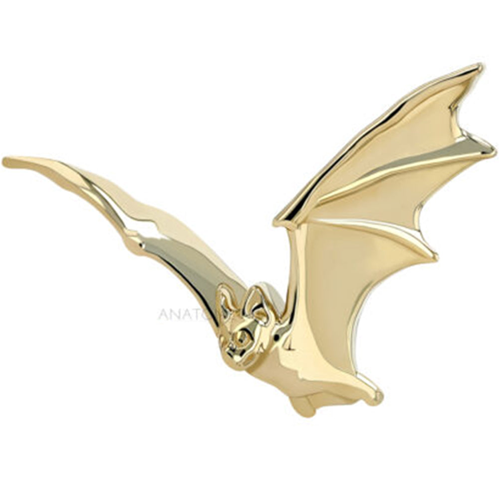 "Bat 2" Threaded End in Gold