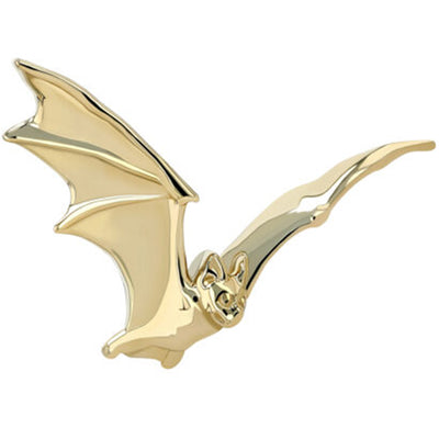 "Bat 2" Threaded End in Gold