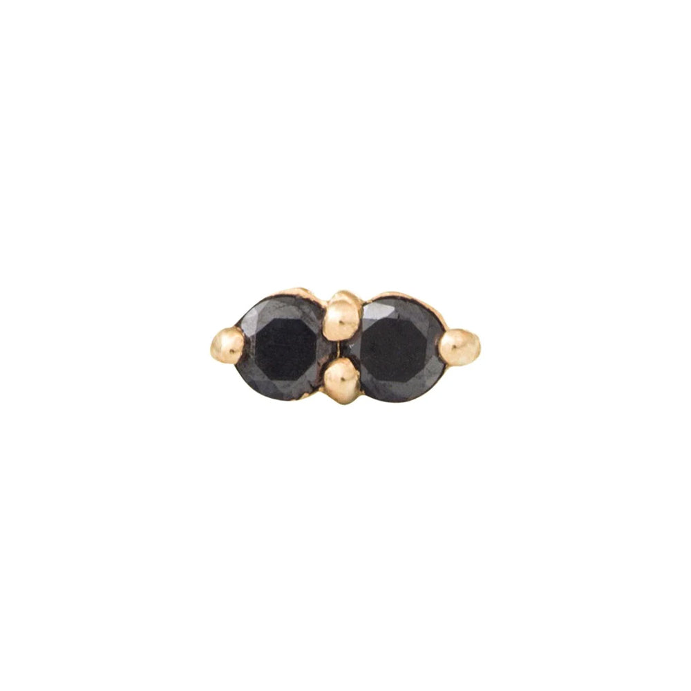 threadless: "Gemini" Pin in Gold with Gemstones