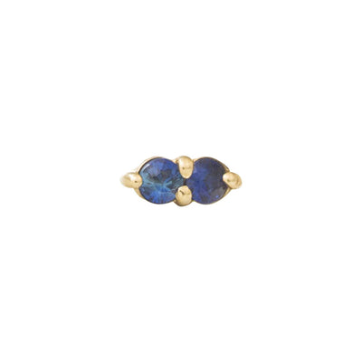 threadless: "Gemini" Pin in Gold with Gemstones