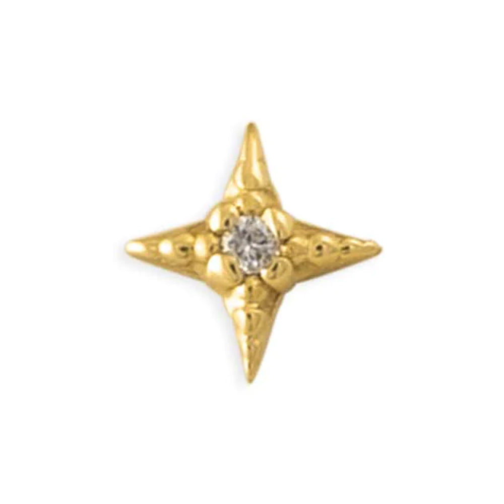 threadless: Starlight Pin in Gold with Gemstone