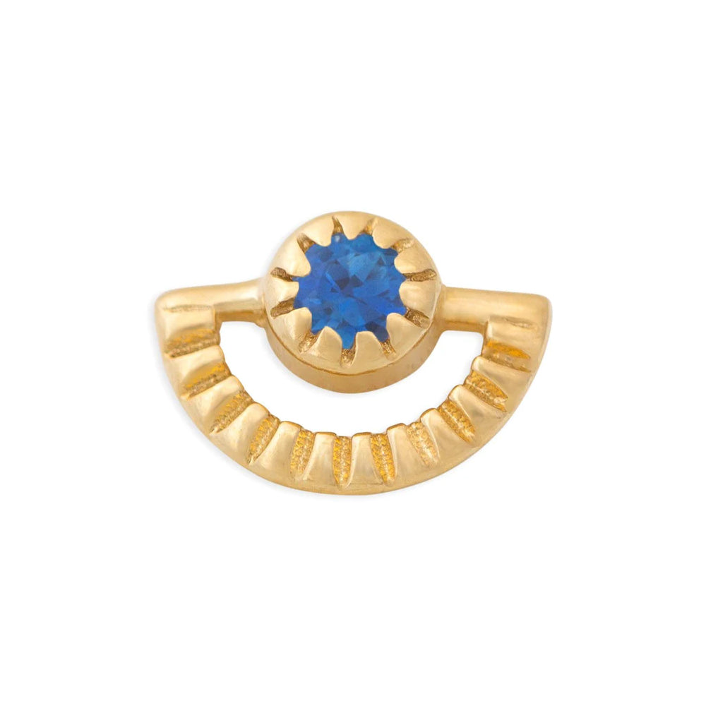 threadless: Sun Rays Pin in Gold with Gemstone