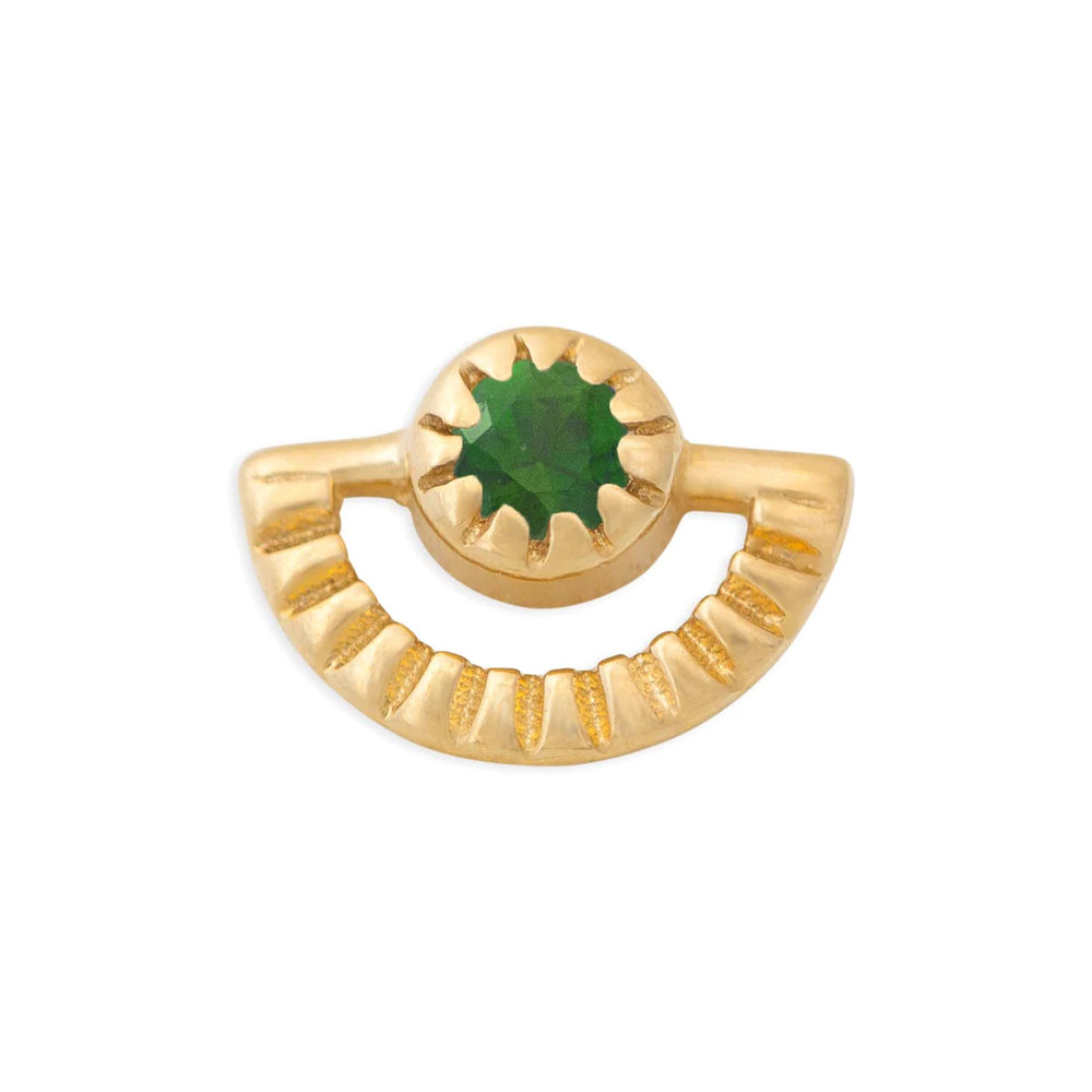 threadless: Sun Rays Pin in Gold with Gemstone
