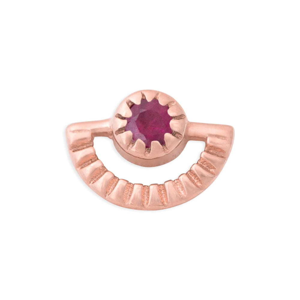 threadless: Sun Rays Pin in Gold with Gemstone