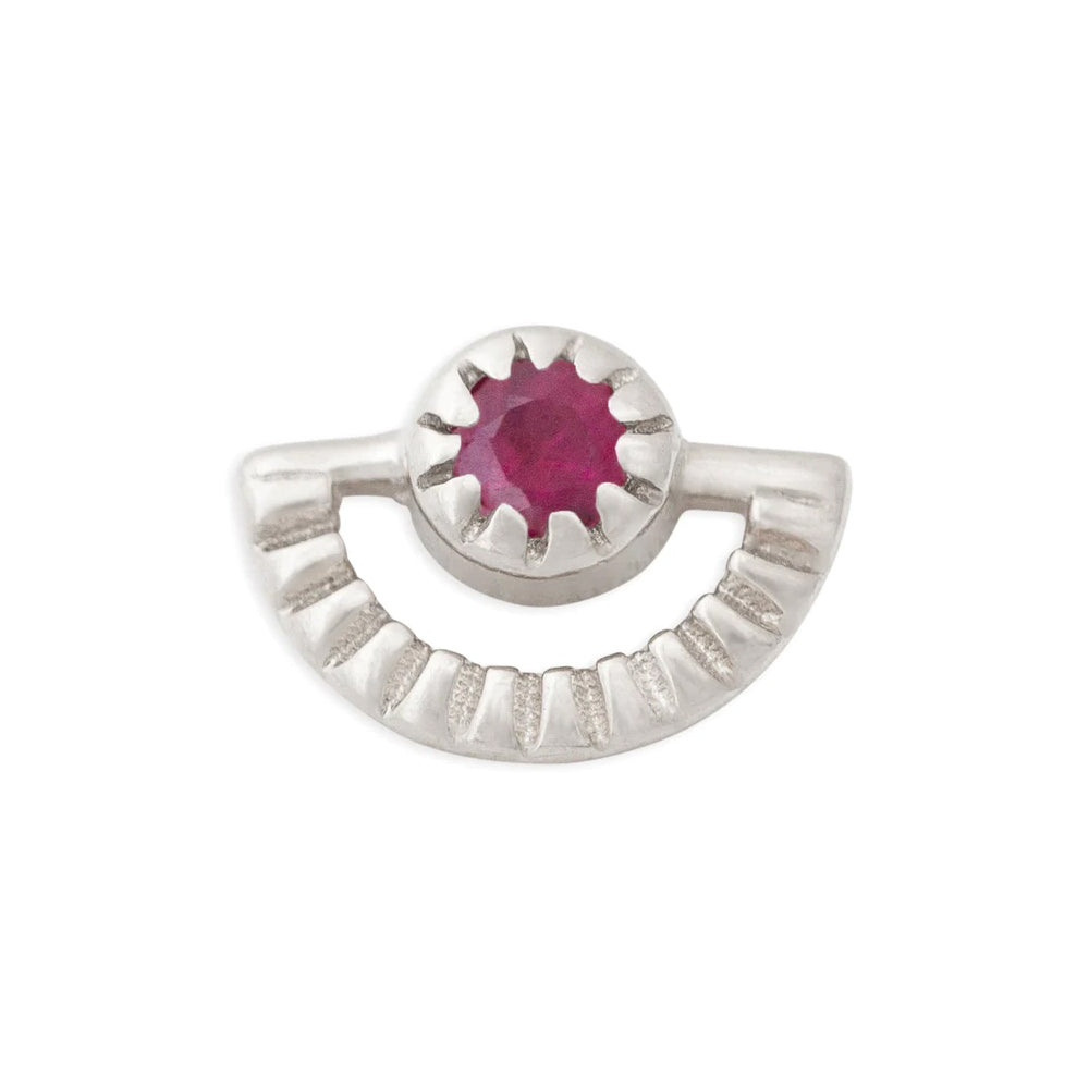 threadless: Sun Rays Pin in Gold with Gemstone