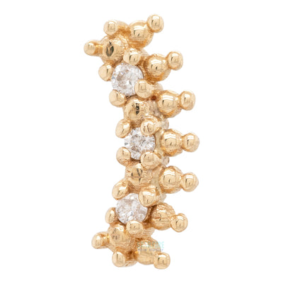 threadless: "Cascade" Pin in Gold with Gemstones