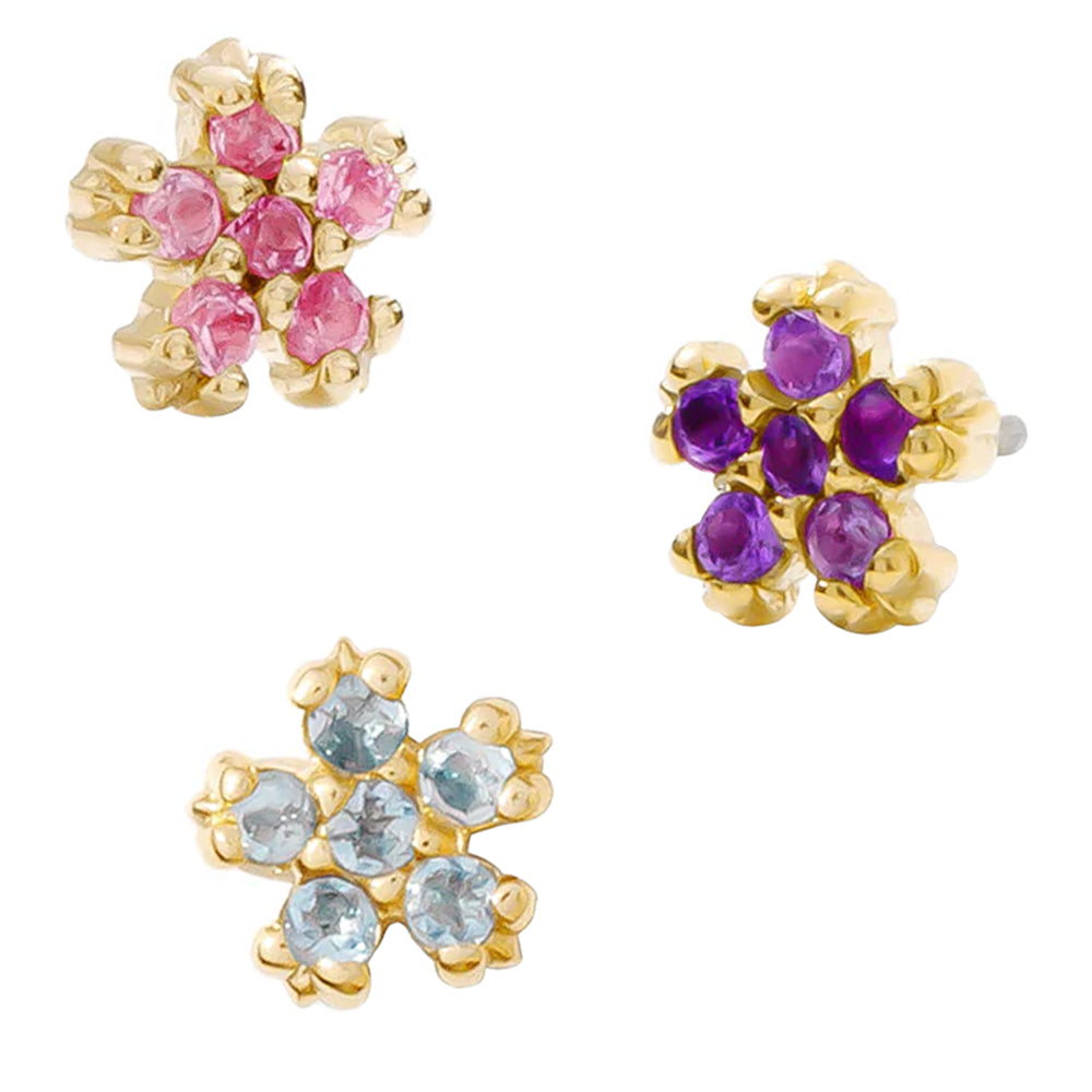 threadless: "Pixie" Pin in Gold with Birthstone Gemstones