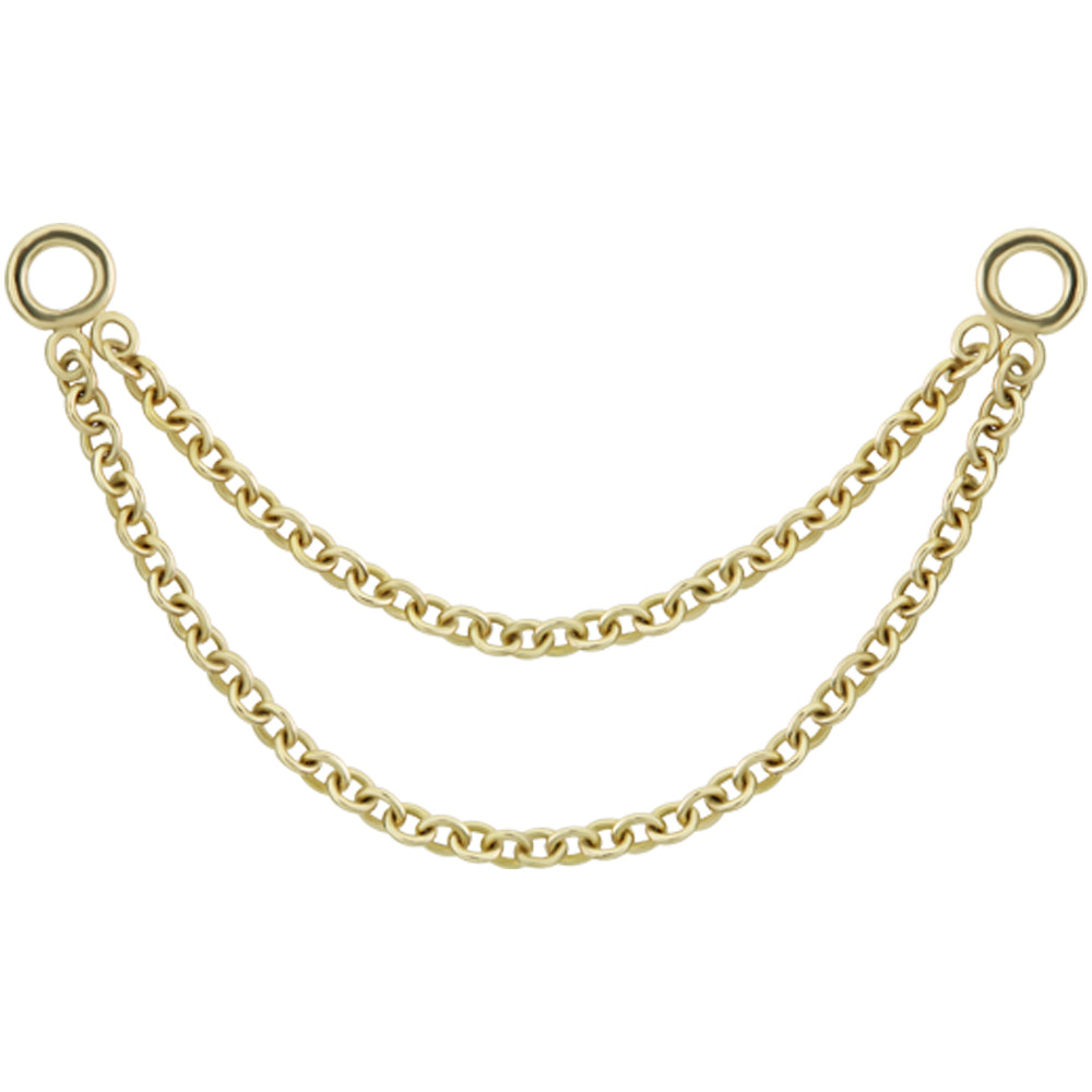 "Cavo II" Chain Attachment in Gold