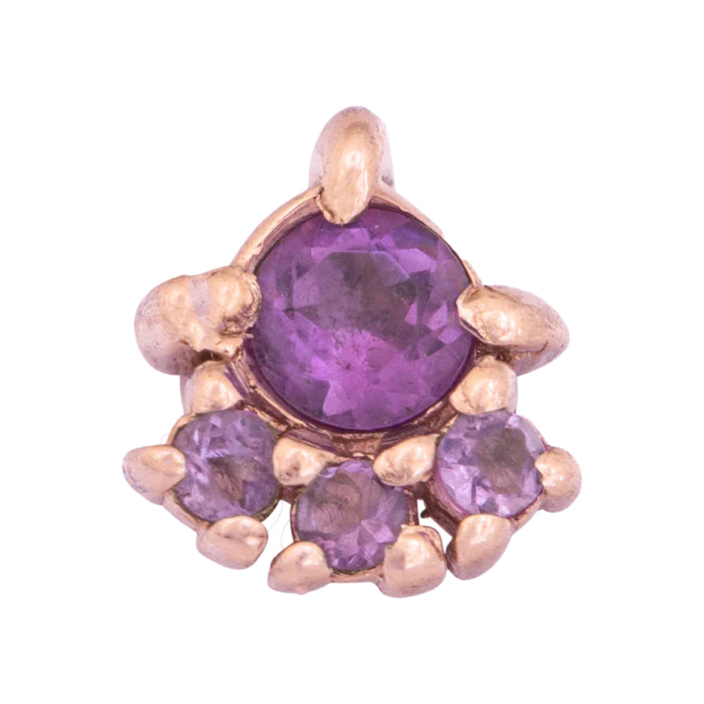 threadless: "Palace" Pin in Gold with Gemstones